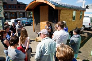 Dee Williams at a PAD Tiny House Workshop