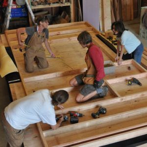 Tiny House Work Party Construction Workshop