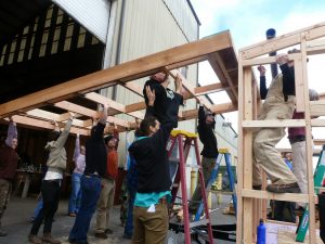 Raising the roof of a tiny house