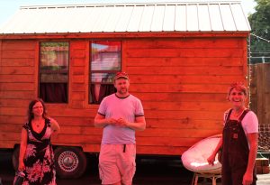 Dee Williams, Deb Delman and Kol Peterson at Caravan, the Tiny House Hotel