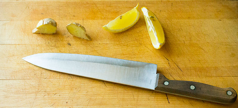 A newly sharp knife