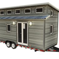 Cider Box Tiny House 20 Foot Long Rendering with Economy Exterior
