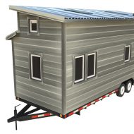 Cider Box Tiny House 24 Foot Long Rendering with Economy Exterior