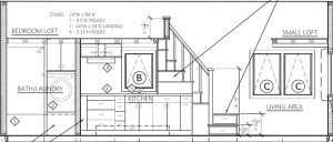 Cider Box Tiny House Plan Suggested Floor Plan