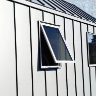 Miter Box Tiny House Exterior Metal Wall