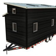 Cider Box Tiny House 24 Foot Long Rendering with Modern Exterior