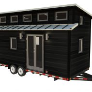 Cider Box Tiny House 20 Foot Long Rendering with Modern Exterior