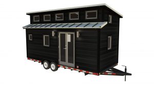 Cider Box Tiny House 20 Foot Long Rendering with Modern Exterior
