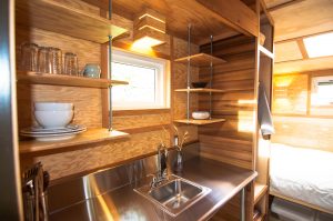 Salsa Box Tiny House Kitchen and Bed
