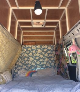 DIY van high top interior