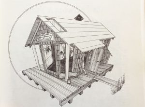 Illustration of a tiny home.