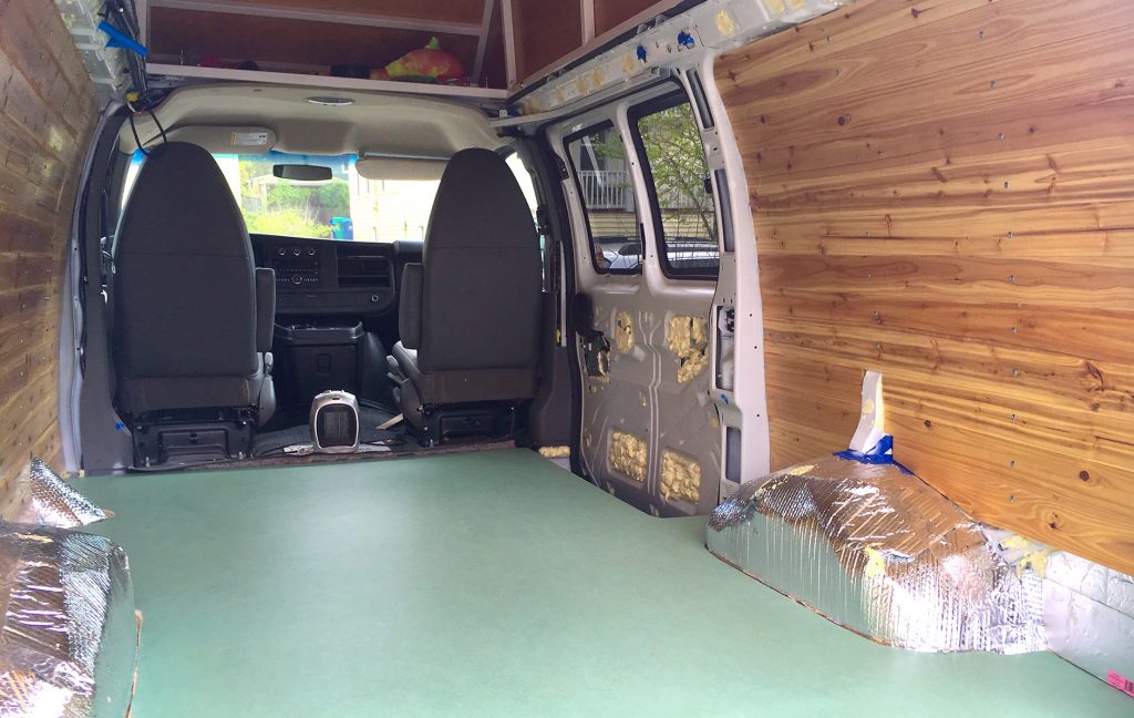 Insulating a Van Floor in a Chevy Express Van